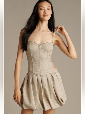 ASTR The Label Libby Bubble-Hem Mini Skirt